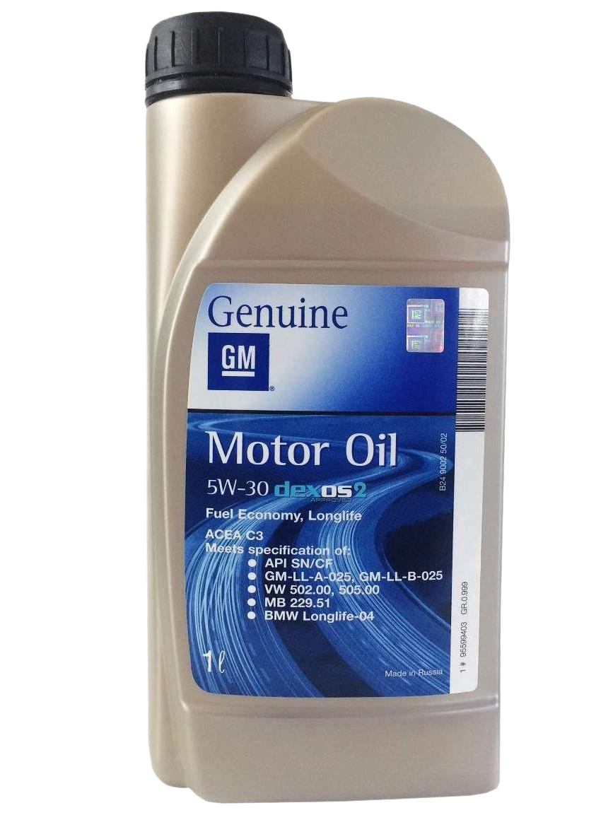 Моторное масло General Motors Longlife Dexos-2 5W-30, 1л